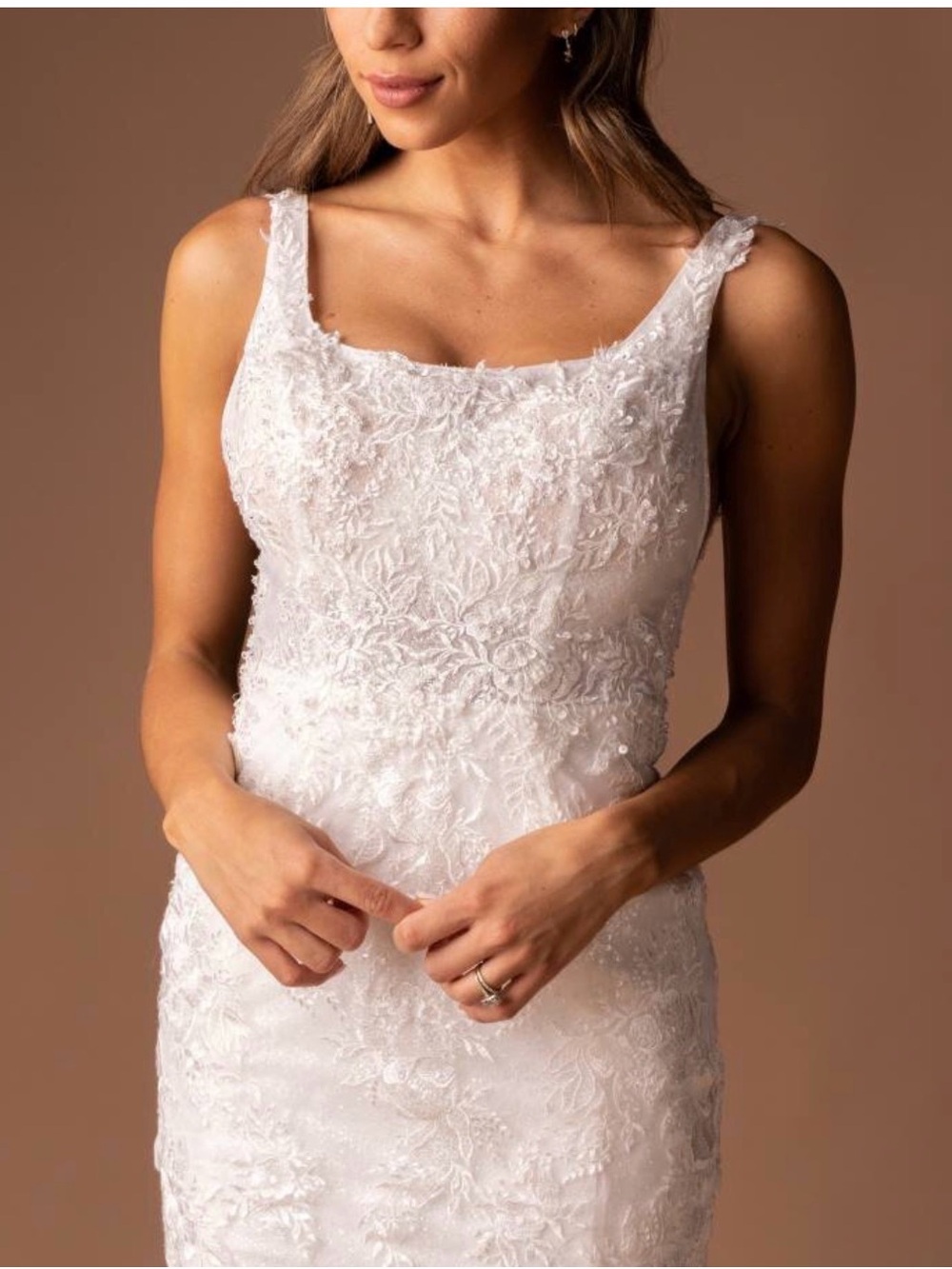 SPARKLE! SPARKLE! SPARKLE! Boda Bridal Gemma II  Mini Bridal Dress Kleinfeld - Picture 3 of 10